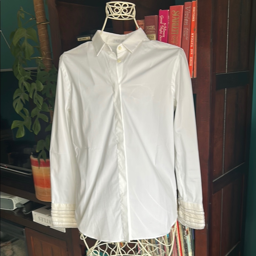 Brunello Cucinelli White Shirt Sz L